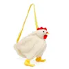 Stume da stoccaggio Cartoon Plush Chicken Bag Women Women Animal Style Spalla Borse Girn Hen Purse Ladies Crossbody