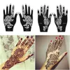 Tattoo Transfer 2sts Henna stencil tillfällig hand tatuering kroppskonst klistermärke mall bröllopsverktyg 240427