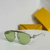 Neue Herren- und Damenmetallrahmen Hellfarbene dekorative Mirrordesigner Hochqualitäts hochwertige Pilot -Sonnenbrille luxuriöser oberster Level Originalverpackungsbox LW40108U M4C6