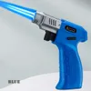 Hot Selling Gun Model Handheld Double Jet Flame Without Gas Refillable Torch Lighter for BBQ Cooking