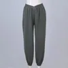 Women's Pants Women High Waisted Sport Jogging Fleece Lined Sweatpants Casual Basic Elastic Trousers Workout Solid Joggers With Pockets