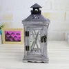 Candle Holders Moroccan Decor Retro Wood House Candlestick European Romantic Wedding Holder Lantern Home Decoration Crafts