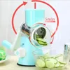 3-in-1 Manuell rotation Gemüse Obst Slicer Rundschneider Kartoffelschaut Spiralisator Gemüse Hacker Küche Haushaltswerkzeuge 240422