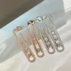 ear-rings MESsiic MOVE 10TH designer Earrings earring back for woman diamond Gold plated 18K 925 silver official reproductions Will not fade gift for girlfriend 015