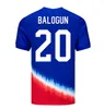 2024 USA voetbaltruien COPA AMERIKA USWNT KIDS KIT 24/25 Player Versie Home Away Football Shirts Pulisic Smith Morgan Balogun Musah McKennie Adams Men