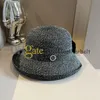 Straw sun hoed metalen brief emmer hoeden snapaback zomervakantie reisvisser hoeden casquette voor vrouwelijke mannen