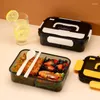 Dinware Compartimental Lunch Boxes For Kids Boys Volwassenen Lekvrije Bento Box School Office Plastic Safe Portion Containers BPA Gratis