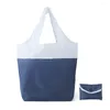 Shopping Bags Polyester Waterproof Reusable Tote Canvas Bag Shoulder Foldable Recycled Eco-friendly