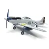 3D -Rätsel 1/48 4d Mustang Fighter Assembly Model US -amerikanischer Zweite Weltkrieg P51 Flugzeugkleber farbloser Trennung Rapid Implantationl2404