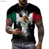 Herr t-shirts New World Flag Mens T-shirt 3D Högupplöst grafisk tryckning Ultratunn Hot Selling Short Sleeved Vintage Crewneck Top Clothing6xlxw