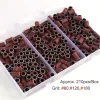 Bits 210pcs/Box Sanding Cap Bands For Electric Manicure Machine 180/120/80 Grit Nail Drill Grinding Bit Files Pedicure Tool Set