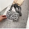 Sac noir blanc créateur épaule papillon léopard motif mini-carré marque mobile téléphone mobile y2k women sac à main