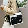 Bag Women Messenger Square Fashion Trend Single Shoulder With Lock Dxhetstång Studentundervisning