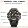 AAA 시계 남성 야외 Smael 다기능 손목 시계 방수 디자이너 시계 새로운 남자 선물 캐주얼 스포츠