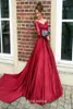 Abito da sposa in pizzo borgogna a maniche lunghe rosse abito da sposa da sposa da sposa da sposa vestido de noiva8715019