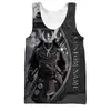 Herrtankstoppar retro japanska samurai rustning mask tatuering herrar tank top harajuku modetank topp 3d tryck ärmlös t-shirt cool lös tank topl2404