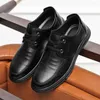 Kleiderschuhe Party Herren Boys Moccasins Leisure bei der Arbeit Leder Retro Classic Office Business