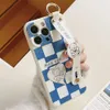 Posmarowanie telefonów komórkowych Couple Cover pasma odpowiednia dla Samsung S23 Ultra S24 S22 S21 S20 Fe Plus Ultra Note 10 20 Śliczny niedźwiedź miękki uchwyt na telefon TPU J240426