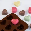 Moulds Multi Size Love Silicone Chocolate Mold Heart Candy Jelly Baking Set Ice Cake Mould Candle Soap Making Set Valentine's Day Gifts