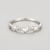 Кластерные кольца 925 кольцо японская и корейская свежая бабочка микроалт с алмазом с индексом пальца Свадебные украшения