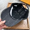 Unisex denim mens baseball cap lyx kvinnor designer boll mössor mode justerbar casual baseball hatt märke klassisk motorhuv