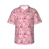 Camicie casual da uomo camicia per vacanza pasquale da giorno colorate uova colorate stampare hawaii camicette alla moda maschio maniche corte y2k abbigliamento stampato divertente