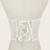 Gürtel süße Dangle Perlenkette Spitze Korsett Taille für Frauen eng hoch schlanker Körperforming -Gürtelgürtel