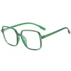 Moda yeni güneş gözlüğü sokak trend güneş gözlükleri metal kutu gözlükleri göz kamaştırıcı renk gözlükleri toptan