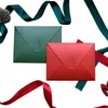 Present Wrap Color Envelope Stationary 6x 4.9 In Christmas Card