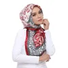 Bandanas Durag Silk Scarf dames hoofdband retro seizoensgebonden haar sjaal 90 * 90 cm hoofdband foulard iuxe Bandana dames hoofdband 240426