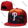 Phillies Hat Designer P Letter Snapback broderie Sports Capes de baseball Hip Hop Chapeaux Fashion Gorras Bones Men Femmes A réglable Hat 3126
