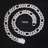 RTS 13 mm Hiphop Collier Cubain S925 STERLING Silver Moissanite Diamond Gold Men Link Link Ice Out Chain