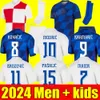 2024 2025 Croacia MODRIC soccer jerseys national MANDZUKIC PERISIC KALINIC 2024 Euro cup Croatia football shirt KOVACIC Rakitic Kramaric Men Kids Kit uniforms