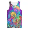 Heren tanktops oogschildering 3D bedrukt vest voor heren zomervest voor dames casual mouwloos shirt voor hiphop straatkleding oversized top voor heren kledingl2404