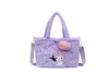 Plüschbag Cinnamoroll Handtasche meine Melodie Aufbewahrung Schulter Make -up -Tasche Anime Stoffed Plushie Rucksack Geschenk Girl