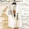 Camisas casuais masculinas Marca de verão vender camisa de praia moda de manga curta floral solto e tamanho asiático m-4xl 5xl