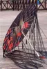 Silk Cloth Lace Umbrella Women Costume Pography Props Tasseled Umbrella Yarned Chinese Classical Oilpaper Umbrella Parasol 2101039984
