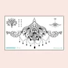 Wfhf tattoo overdracht waterdichte tijdelijke tattoo sticker body henna taille borst borst mandala tatto stickers flash tatoo nep tatoeages voor vrouwen 240427