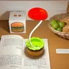 Hamburg Night Light Retro Funny Creative Desktop Table Lampe Étudiant Dormitory Bedside Study Lamp Box Box Gift
