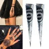 F68P Tatoo Transfert 1pc Natural Indian Henné tatouage Tatouage Black Mehndi CONES CONES CORPS ART Sticker Mehndi Body Paint Art Disposable Temporaire 240426