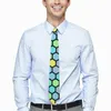 Kowądy Ties Streszczenie geometria krawat kolorowy graficzny szyja retro swobodny kołnierz dla mężczyzn dla kobiet codziennie noszenie krawatów akcesoria