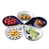 Borden keramische schotel tafelwerk combinatie creatief schotel porselein diner set huishouden handgeschilderde steak salade snack cake