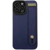 Caixa de couro de capa de laço de couro de luxo leve para Apple iphone14/15 (pro max) pu+tpu 360 ° Proteção completa para as caixas de câmera