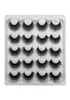 10 pairs dramatic faux mink eyelashes messy fluffy false eyelash extension natural long 3d lashes book cilios1212210