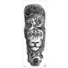 13v4 Tattoo Transfer wasserdichte temporäre große Armhülle Tattoo Löwen Kron König Rose Tatoo Aufkleber Wild Wolf Tiger Männer Voller Schädel Totem Fake Tatto 240426