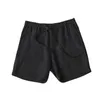 Short masculin short en lin en coton d'été avec design de pantalon de plage respirant et décontracté Q240427