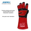 Grills andeli 27cm Soudage Gant Gants Travaux multifonctionnels Gants Mig / Stick / Stick / Tig Souder / gril / poêle / BBQ Gants protecteurs