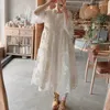 Vestidos de festa Vestido de férias de verão Cardigan Dress Women Women Logo Cisting Lace-Up Beach SunSelfreen Shirt Fairy Princesa Sobreposição Transparente