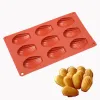 Molde a forma de molde de bolo de silicone madeleine para pastteria e moldes de pastelaria não -stick de silicone e acessórios de moldes