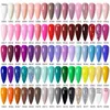 Ur socker 7 ml gel nagellack röd glitter paljetter manikyr semi permanent bas matt topprock blöt av led uv konst varnis 240425